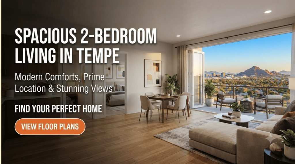 Spacious 2 Bedroom Apartments Tempe
